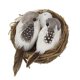 thumbnail image 1 of Pájaro Artificial Heno Nido Y Plumas Pájaros De Espuma Y Huevo De Aves Para La Decoración Del árbol Del Hogar, 1 of 5
