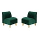 thumbnail image 1 of Set Poltrona Soft 1C Felpa 05 Verde Botella, 1 of 5