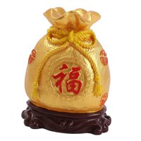 Bothyi - Hucha Artesanía Estatuilla Caja De Ahorro Feng Shui Ornamento Para La Decoración Del Hogar Positivo Fu