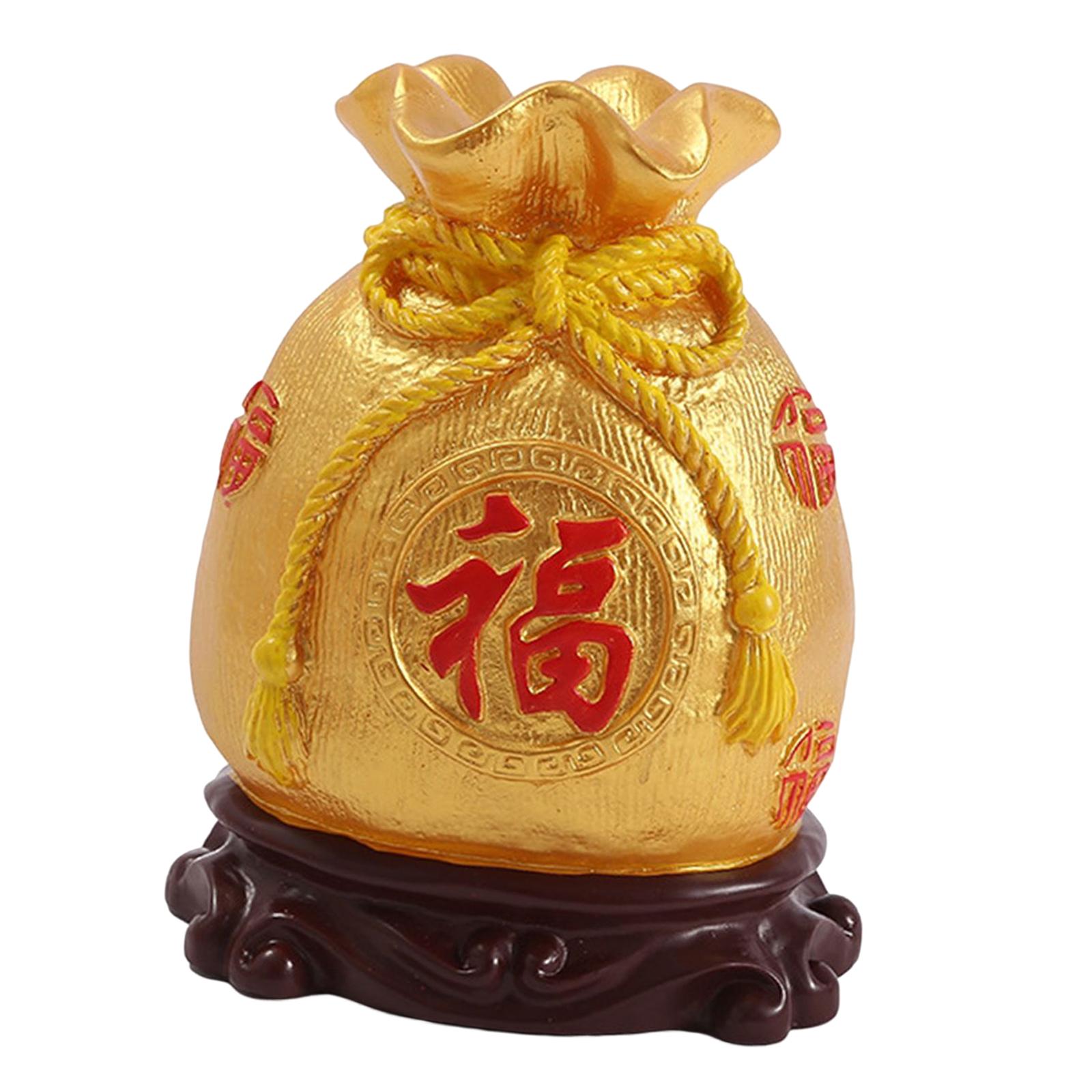 Bothyi - Hucha Artesanía Estatuilla Caja De Ahorro Feng Shui Ornamento Para La Decoración Del Hogar Positivo Fu