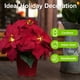 thumbnail image 3 of Poinsettias Artificiales HOMESEASONS Paquete de 2 con Luces LED de 10", 3 of 7
