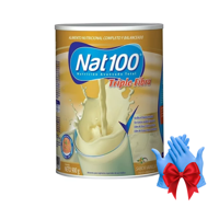 Suplemento Nat100 Triple Fibra Sabor Vainilla, 900 Gramos.