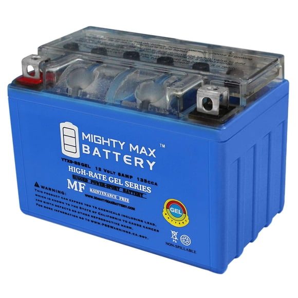 Batería Mighty Max YTX9-BS de gel 12 V 8 AH para Honda EU3000