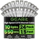 thumbnail image 1 of Cable Ethernet GearIt Cat 6 de 1,5 pies (0,5 m), paquete de 24 unidades, blanco, 1 of 8