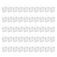 Bothyi - 50 Bolsas De Regalo Transparentes De Pvc Para Manualidades, Bolsas De Regalo Para Cumpleaños, Bodas, Fiestas, Altura 15 Cm