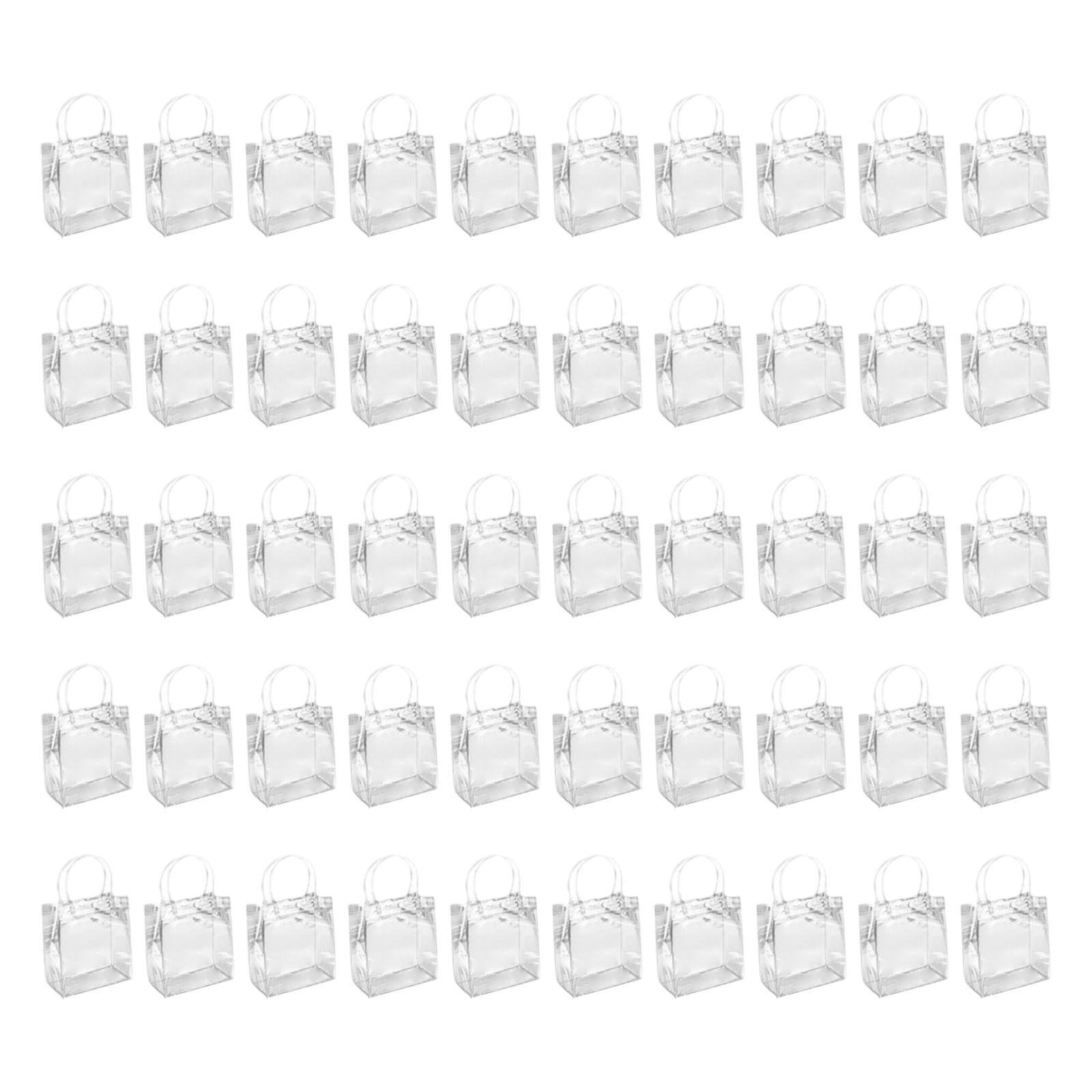 Bothyi - 50 Bolsas De Regalo Transparentes De Pvc Para Manualidades, Bolsas De Regalo Para Cumpleaños, Bodas, Fiestas, Altura 15 Cm