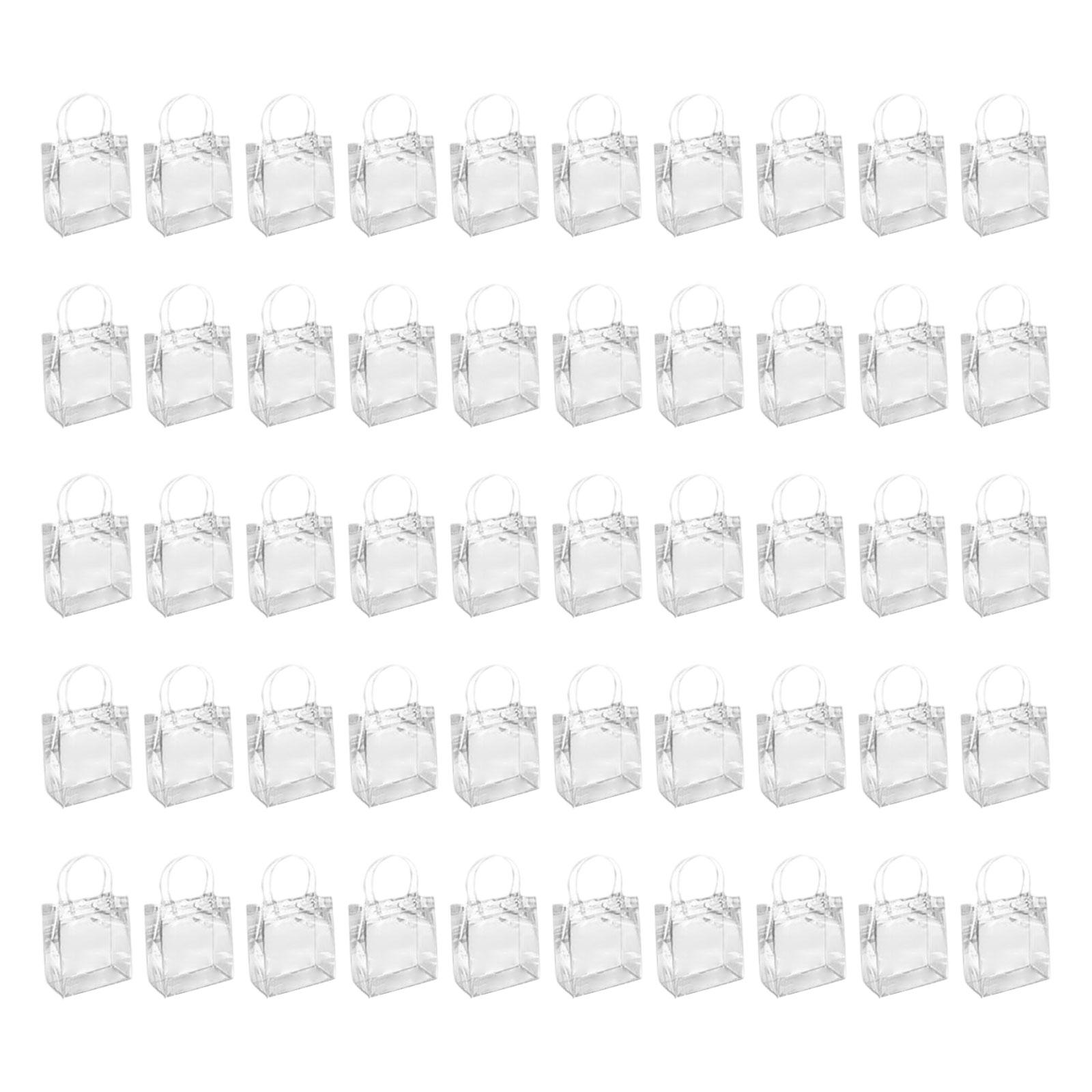 Bothyi - 50 Bolsas De Regalo Transparentes De Pvc Para Manualidades, Bolsas De Regalo Para Cumpleaños, Bodas, Fiestas, Altura 15 Cm