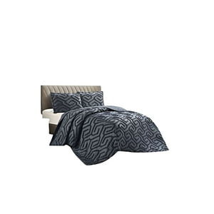 Teng Fei - Cubrecama Quilt Verano Tufting King-Superking Gris