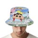 thumbnail image 4 of Crayon Shin-chan Sombrero bucket para adultos, gorra de protección solar, sombrero de pescador plegable para viajes al aire libre, pesca y actividades de verano, 4 of 6