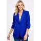 thumbnail image 1 of Blazer Saronite Manga 3/4 Detalle De Botones Azul Real Mujer, 1 of 1