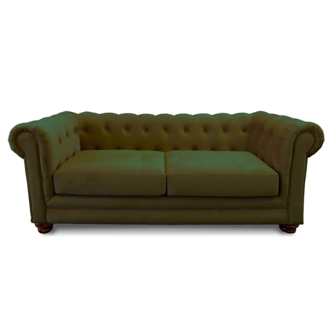 Latam Home - Sofa Florencia 3C Tela Velvet Verde