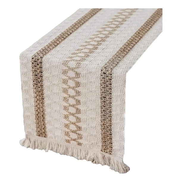 Mantel Camino De Mesa Rectangular Yute Linea 180x30cm beige