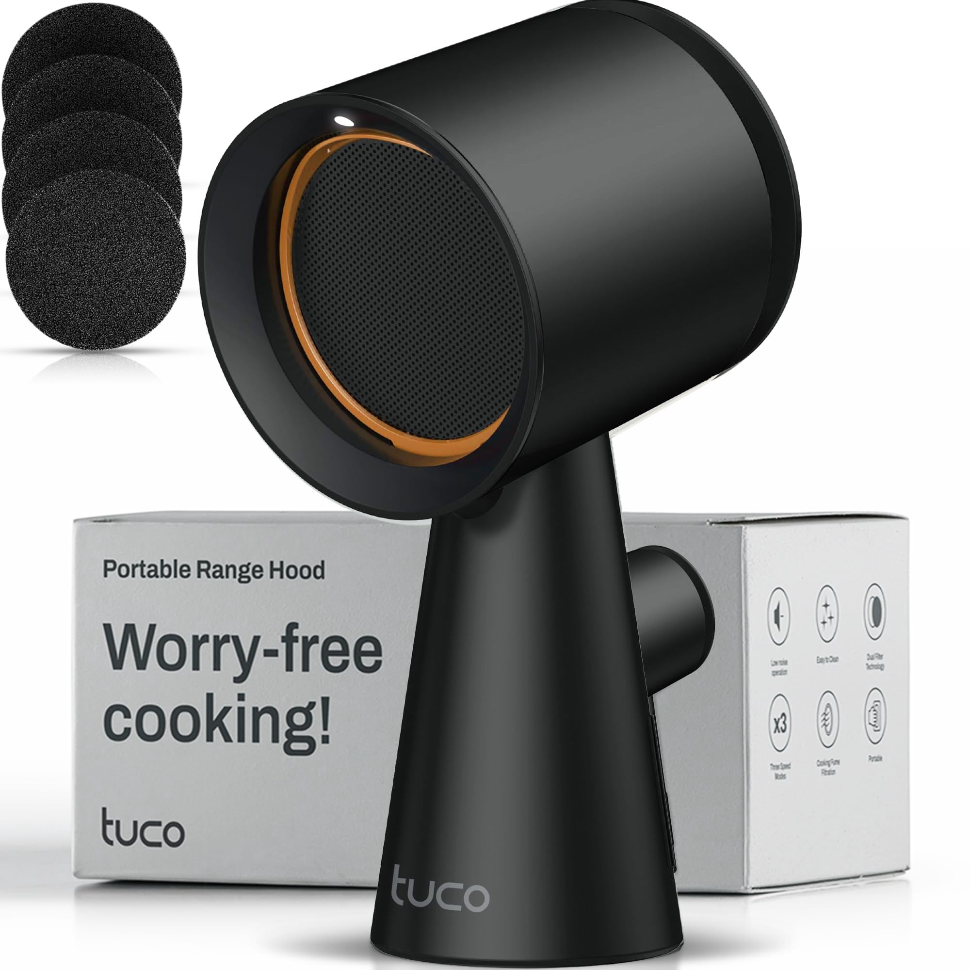Ventilador De Escape Portátil Tuco Para Encimera Y Cocina Con Campana Extractora