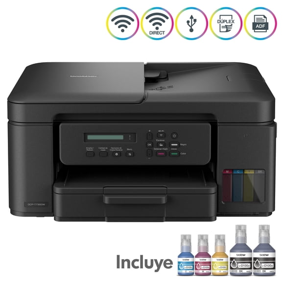Impresora Multifuncional Inyección de tinta DCP-T730DW Negro