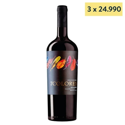 Vino Tinto Red Blend 7 Colores Single Vineyard 13.5° Botella 750 Ml Viña Morandé