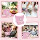 thumbnail image 5 of Bolsa de maquillaje YOOLIFE con inicial personalizada para el día de San Valentín, rosa, 5 of 7