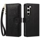 thumbnail image 2 of Funda Billetera Floral en Relieve samsung galaxy S23 con Tarjetero y Cremallera Negro, 2 of 6