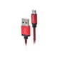 thumbnail image 1 of Cable Micro Usb Blindado-Rojo, 1 of 2