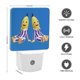 thumbnail image 2 of Bananas en Pijamas Luz nocturna LED con sensor de anochecer a amanecer para dormitorio, baño, pasillo, escaleras - Lámpara LED nocturna de enchufe, 0.5W - 1 pieza, 2 of 6