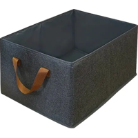 Genérico - Cesta Ropa Almacenamiento Con Asas Rectangular