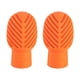 thumbnail image 3 of Set de 2 protectores para baquetas de tambor, accesorios silenciosos de percusión , Naranja, 3 of 5