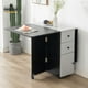 thumbnail image 3 of Mesa comedor plegable multiuso Gris/negro, 3 of 6