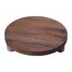 thumbnail image 3 of Bandeja De Madera Para Decoración, Redonda, De Madera, Para Postres, Velas, Hogar, Cocina, Marrón Oscuro, 3 of 5