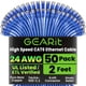 thumbnail image 1 of Cable Ethernet GearIt Cat 6, 2 pies, 50 unidades, 10 Gbps, RJ45, azul, 1 of 8