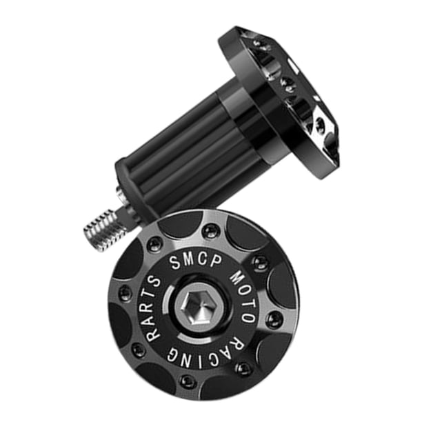 2 uds. Tapones universales para manilr de motocicleta, piezas antivibración, manilr de aleación de aluminio, tapón de extremo de barra para , negro