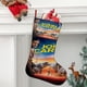thumbnail image 2 of JOHN CARTER Tema: Calcetines de Navidad, fino lino blanco para colgar en escaleras y chimenea, decoración navideña para el hogar, regalo de Navidad. 45cm × 32cm, 2 of 5
