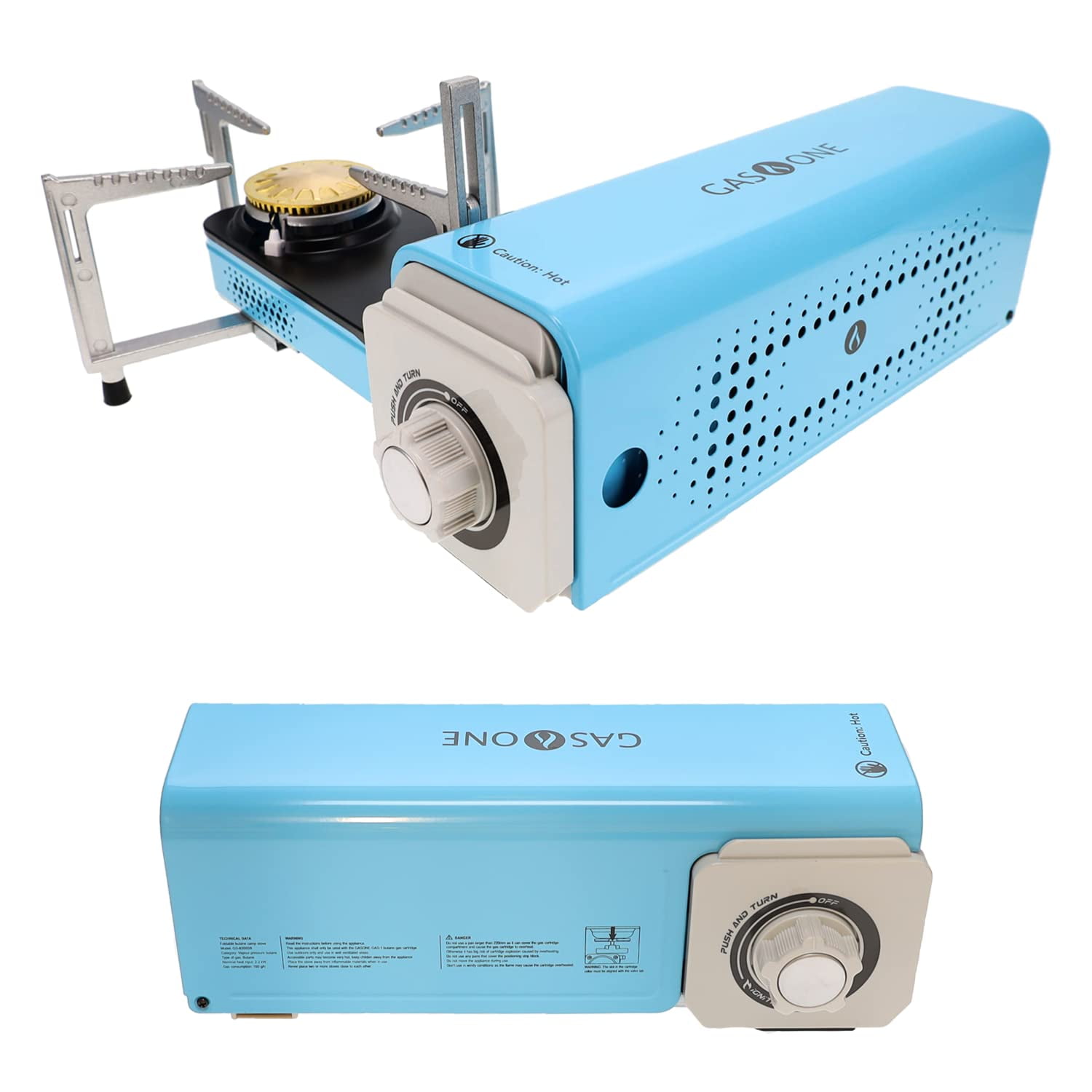 Camp Stove Gas One Gs-8300 Compact Butano Con Funda De Transporte