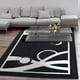 thumbnail image 2 of Alfombra Amigo Negra 120 X 180 Cm, 2 of 3