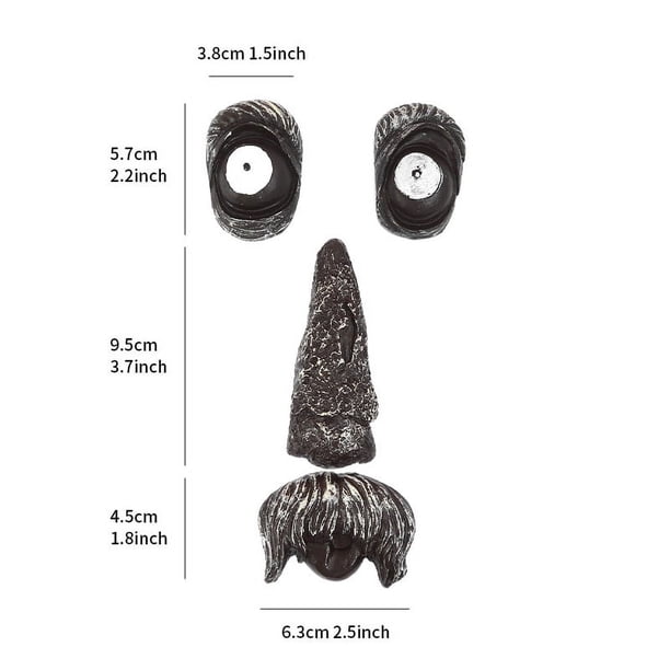 Bring a Smile to Your Garden: 1pc Funny Old Man Tree Face Decoration