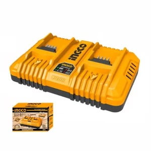 Cargador De Batería Doble Rápido P20S 2Ah/4Ah/5Ah 20V Ingco