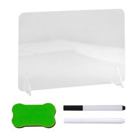 Magideal - Pizarra Acrílica Borrable En Seco, Accesorio Para Tablero De Mensajes, Tablero Decorativo Fácil De Usar, Tablero Borrable Para El Hogar, La Escuela Y