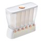 thumbnail image 1 of Dispensador De Cereales Contenedor De Almacenamiento De Granos De Alimentos De 6 Rejillas Conveniente Blanco, 1 of 5