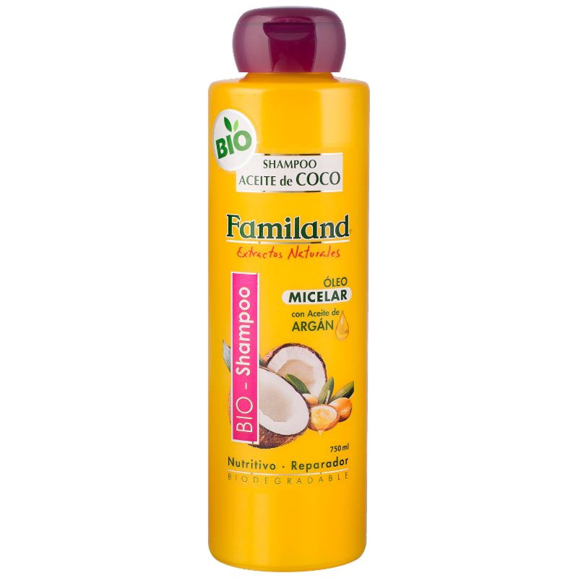 Shampoo Familand Coco Argán Con Óleo Micelar