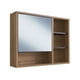 thumbnail image 1 of Gabinete de baño con espejo 1 puerta 4 repisas Castaño Negro LVA06.071, 1 of 3