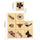 thumbnail image 4 of Juego de 15 sellos de madera vintage Wissppoott – Naturaleza, 4 of 9