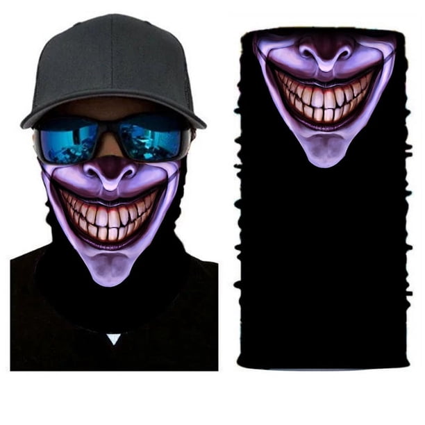 Halloween Skull Face Mask - Windproof, Anti-UV, and Multifunctional Headscarf for Hiking and Fishing