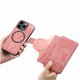 thumbnail image 2 of Funda Billetera Magnética para iPhone 15 Pro Soporte Tarjetas Desmontable Rosa, 2 of 6