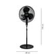 thumbnail image 2 of Ventilador De Pie 16 Pulgadas 3vel Control Remoto Negro Kfr-16p, 2 of 6