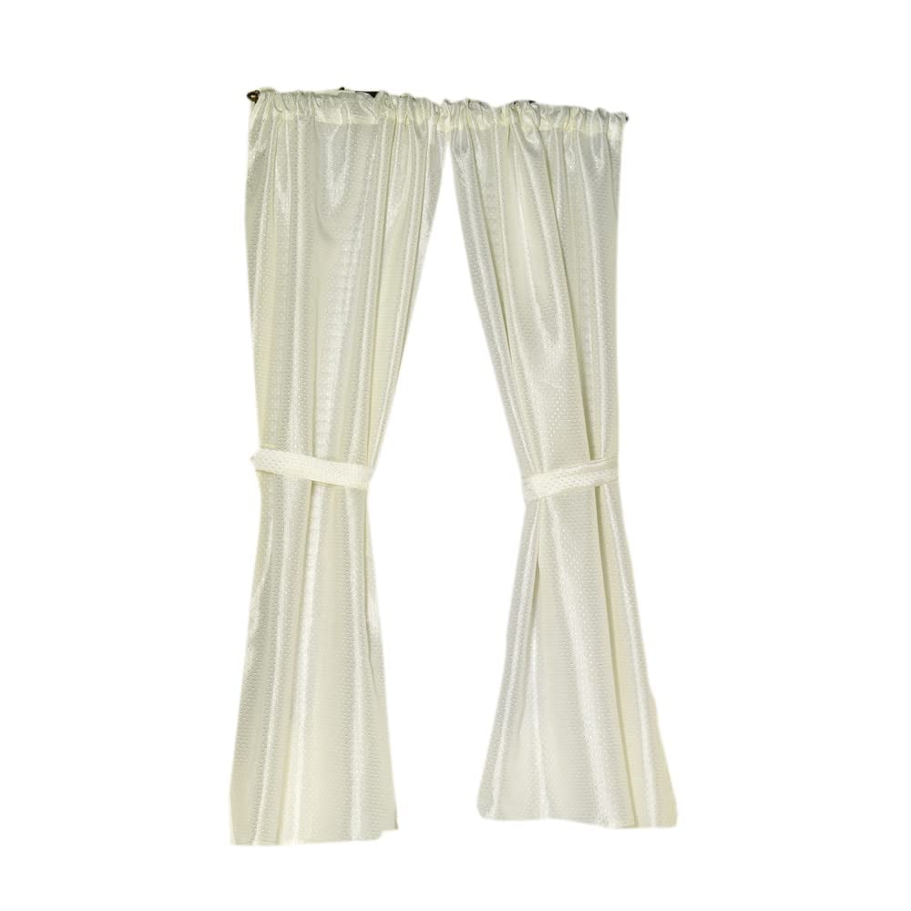 Cortina De Ventana Para Baño Carnation Home Fashions Lauren Ivory