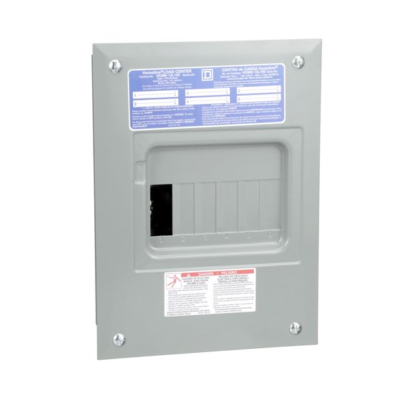 Tablero de Distribución Eléctrica Schneider Electric Homeline 100A 6 Espacios 12 Circuitos 120/240V