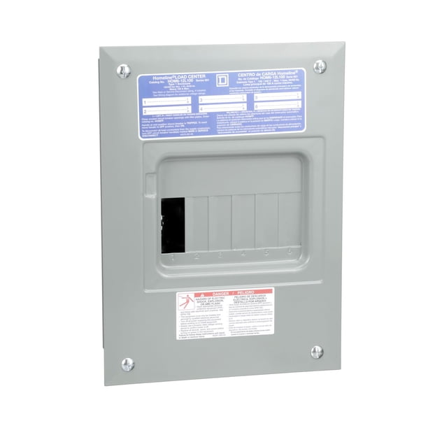 Tablero de Distribución Eléctrica Schneider Electric Homeline 100A 6 Espacios 12 Circuitos 120/240V