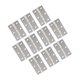 thumbnail image 1 of 10 Uds. Bisagras De Metal, Conectores De Bisagra De Cierre Para Armario, Caja De Madera, Argent, 1 of 5