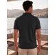 thumbnail image 3 of Camiseta Polo de Hombre INSPIRE CHIC Manga Corta Elástica Sólida Casual para Golf M Negro, 3 of 5