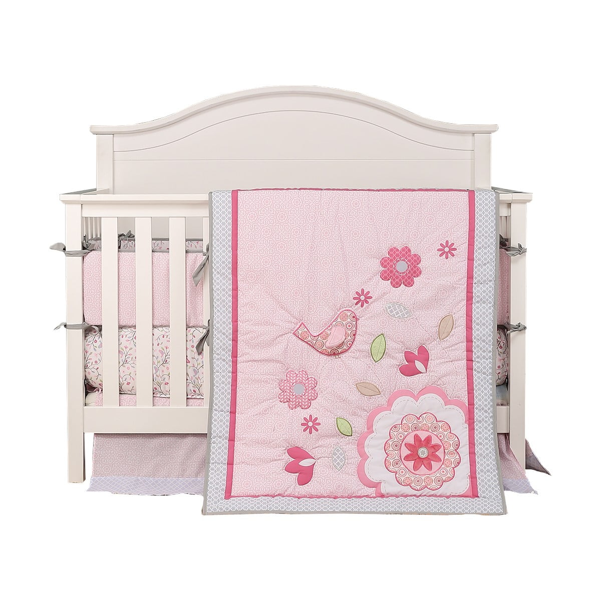 Pellitos - Set Ropa De Cuna 4 Piezas Flowers.