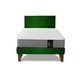 thumbnail image 4 of Cama Europea Zen Best 1.5 Plaza Colchon Resortes Base Dividida + Respaldo Tela Verde, 4 of 7
