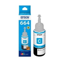 Botella De Tinta Original Epson T664 Cian